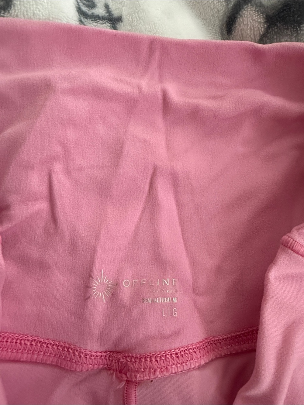 aerie Pink Paisley Athletic Shorts Set - Picture 2 of 4
